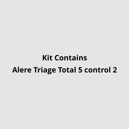 Kit Contains Alere Triage Total 5 control 2