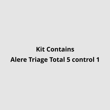 Kit Contains Alere Triage Total 5 control 1