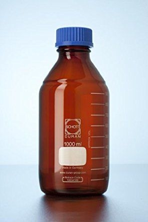 БУТЫЛЬ С КРЫШКОЙ, ТЕМНОЕ СТЕКЛО, 100 МЛ, 45 GL, 218062454 DURAN, 6262932