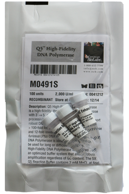 ФЕРМЕНТ-ПОЛИМЕРАЗА Q5® HF ДНК-ПОЛИМЕРАЗА (2 000 Е.А./МЛ, 100 Е.А.), АРТ. M0491 S, NEW ENGLAND BIOLABS