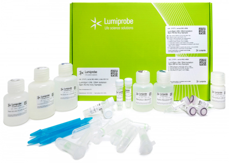 LUMISPIN® UNI, НАБОР ДЛЯ ВЫДЕЛЕНИЯ ДНК НА СПИН-КОЛОНКАХ ИЗ ЛЮБЫХ БИООБРАЗЦОВ, 50 MINIPREPS, 21573