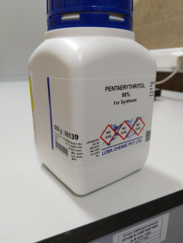 ПЕНТАЭРИТРИТОЛ (ПЕНТАЭРИТРИТ) 98% CAS 115-77-5, LOBA 05139, ФАСОВКА 500Г