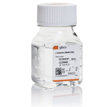 L-ГЛУТАМИН, РАСТВОР ДЛЯ КУЛЬТУРЫ КЛЕТОК, 200 ММ, 100 МЛ, АРТ. 25030081, THERMO FISHER SCIENTIFIC