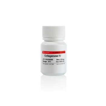 КОЛЛАГЕНАЗА ТИП IV ИЗ CLOSTRIDIUM HISTOLYTICUM, АКТИВНОСТЬ ? 160 CDU/МГ, CAS 9001-12-1, 100 МГ