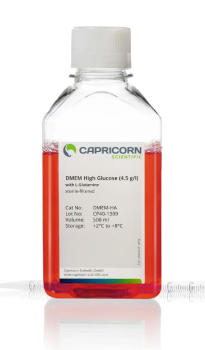ПИТАТЕЛЬНАЯ СРЕДА DMEM, 4,5 Г/Л ГЛЮКОЗЫ, С L-ГЛУТАМИНОМ, 500 МЛ, CAPRICORN SCIENTIFIC, DMEM-HA