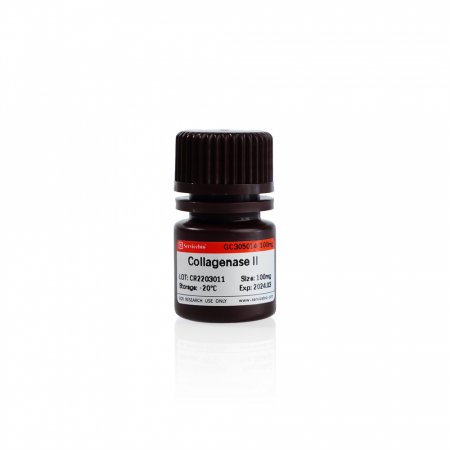 КОЛЛАГЕНАЗА ТИП II ИЗ CLOSTRIDIUM HISTOLYTICUM, АКТИВНОСТЬ ? 125 CDU/МГ, CAS 9001-12-1, 100 МГ