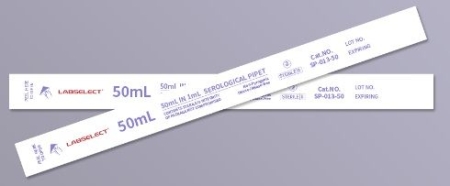 СЕРОЛОГИЧЕСКИЕ ПИПЕТКИ 50ML, STERILE, INDIVIDUAL PACK, 100PCS/PK SP-013-50 LABSELECT