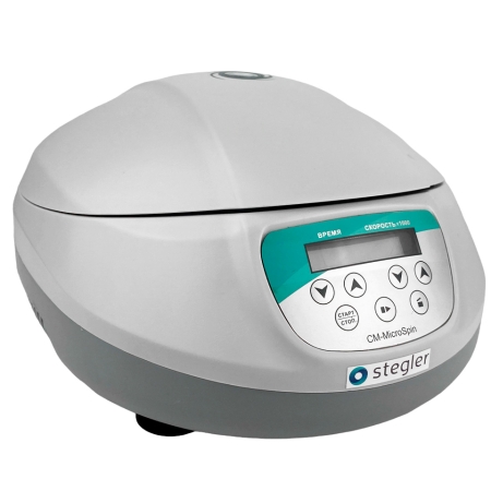 ЛАБОРАТОРНАЯ МИКРОЦЕНТРИФУГА STEGLER СМ-MICROSPIN (ДО 14500 ОБ/МИН, 12?2 МЛ)