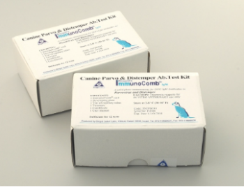 ТЕСТ БИОГАЛ ИММУНОКОМБ - ПАРВОВИРУС И ЧУМА ПЛОТОЯДНЫХ (PARVO & DISTEMPER IGM AB TEST KIT), АРТ.55CPD301, BIOGAL GALED LABS ACS LTD