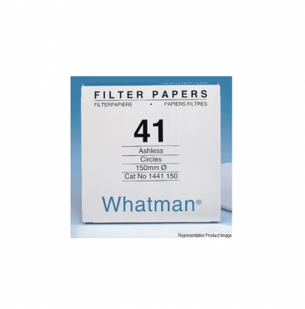 БУМАГА ФИЛЬТРОВАЛЬНАЯ GRADE 41, ДИАМЕТР 125 ММ, 100ШТ/УП, WHATMAN 1441-125, 9056414