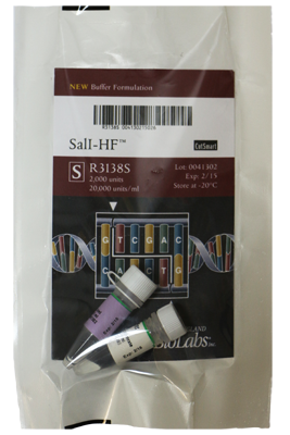 ДНК МОДИФИЦИРУЮЩИЙ ФЕРМЕНТ ЭНДОНУКЛЕАЗА РЕСТРИКЦИИ SALI-HF™ (20 000 Е.А./МЛ, 2 000 Е.А.), АРТ. R3138 S, NEW ENGLAND BIOLABS