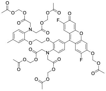 FLUO-4 AM, ЗЕЛЕНЫЙ ФЛУОРЕСЦЕНТНЫЙ КАЛЬЦИЕВЫЙ ИНДИКАТОР, 500 UG, 1892-500UG